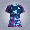 Molde Digital Camiseta Raglan Estandar Mujer